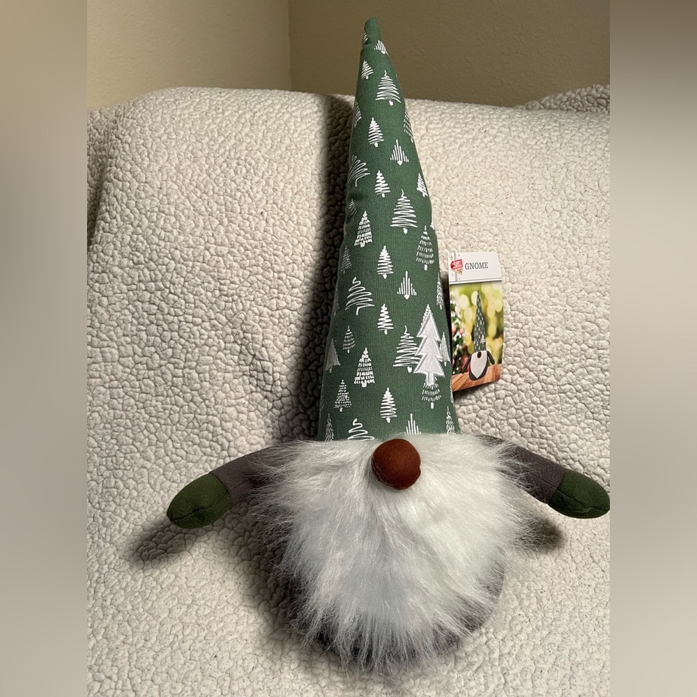 NWT 20 inch Fir Trees Gnome Weighted Decor